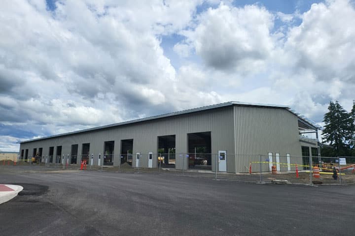 Commercial Steel Building being built by RCI Construction